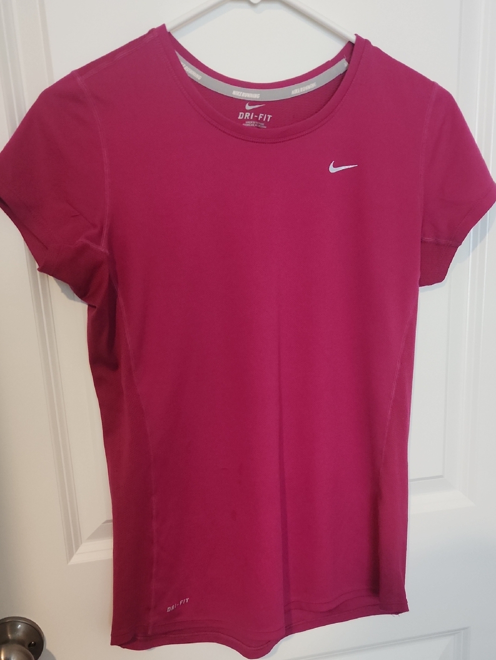 Nike Women's Magenta Dri-FIT Short Sleeve Tee